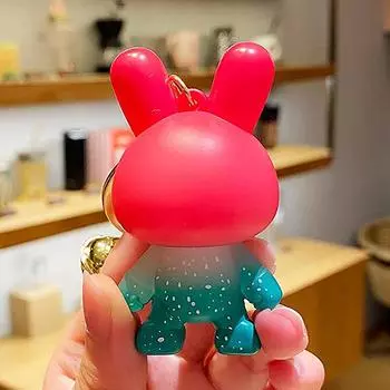 Милый мультяшный кролик брелки милый креативный кулон брелок для женщин девочек изысканный рюкзак украшения аксессуары подарки