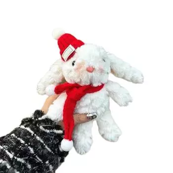 Милый мультяшный кролик брелок плюшевый медведь кукла подвеска брелок женская сумка кошелек шарм украшение для рюкзака и ключей 3