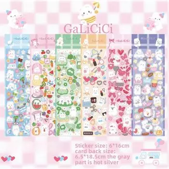 Милый мультяшный кролик Gooka наклейка DIY ручной счет украшения материал