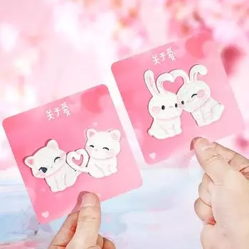 Милый мультяшный кролик кошка тканевая наклейка одежда брюки вышивка наклейка самоклеящаяся наклейка узор наклейка на дырку в сумке наклейка 1 #rabbit