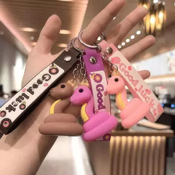 Милый мультяшный кулон на удачу, брелок для ключей в виде змеиного года, сумка, подвеска, креативная сумка, украшение, аксессуары, детские подарки фиолетовый