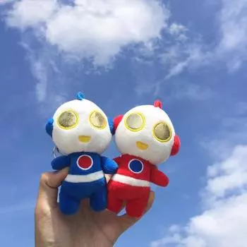 Милый мультяшный кулон Ультрамен плюшевая кукла маленькая мини-кукла машина-коготь брелок сумка подвесное украшение 12 cm