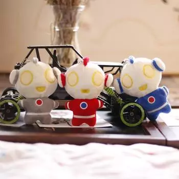 Милый мультяшный кулон Ultraman Tiga, маленькая мини-кукла, кулон, школьная сумка, подвесное украшение, брелок для детей 12 cm.