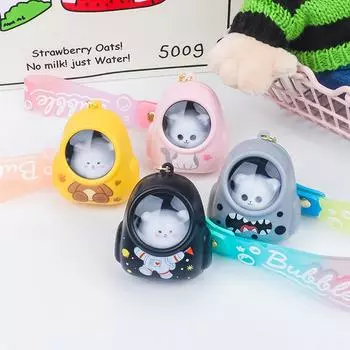 Милый мультяшный медведь сумка брелки астронавт брелок кавайные сумки подвесной орнамент брелок подарок автомобиль брелок очарование as the picture