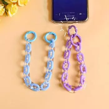 Милый мультяшный милый акриловый брелок-подвеска креативный красочный телефон цепочка сумка подвесное украшение аксессуары подарки светло-синий