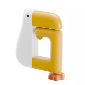 Милый мультяшный многоцелевой дизайн утки настенные крючки вешалка для стола портативная складная настольная подставка съемный многоразовый крючок для рюкзака белый