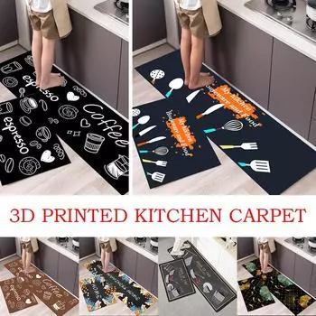 Милый мультяшный напольный противоскользящий кухонный коврик, современный домашний коврик для входа, украшение для гостиной, напольный ковер, балкон, ванная комната