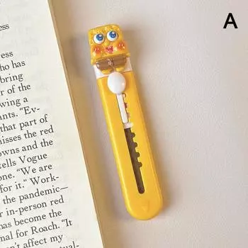 Милый мультяшный нож-канцелярия Милый мультяшный нож Портативный нож для резки бумаги Справочник