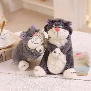 Милый мультяшный пенал с котом, большая вместимость, плюшевый чехол для ручек, переносная сумка для хранения канцелярских принадлежностей, дорожные косметички, подарки