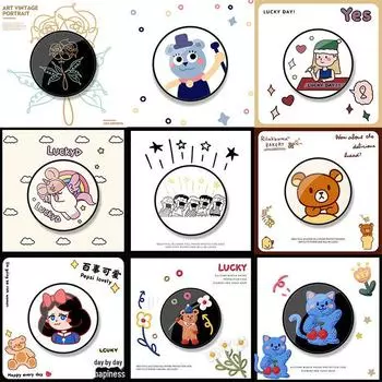 Милый мультяшный питомец задняя крышка и подставка для мобильных телефонов