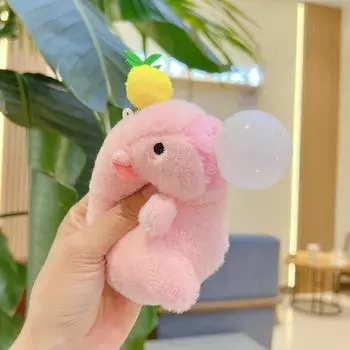 Милый мультяшный плюшевый брелок Капибара креативная пушистая игрушка кавайная кукла автомобиль брелок рюкзак украшения аксессуары подарки