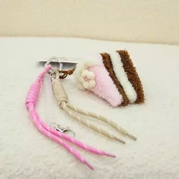 Милый мультяшный плюшевый брелок в виде печенья, торта, пушистая мягкая игрушка, брелок, подвеска, сумка, подвесное украшение, аксессуары, подарки