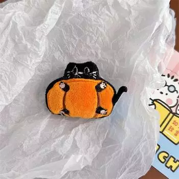 Милый мультяшный плюшевый череп тыква брошь для девочек одежда значки булавки рюкзаки подвеска украшение Хэллоуин аксессуары