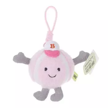 Милый мультяшный плюшевый кулон в виде бейсбольной игрушки, мягкие набитые мячи, пряжка для ключей, сувенир для игроков, подарок на день рождения, розовая бейсбольная сумка, подвеска для автомобиля розовый