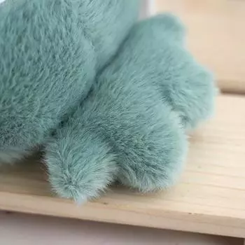 Милый мультяшный плюшевый медведь с большой головой, кукла, игрушка, брелок, подвеска, школьный портфель, украшения, подарки темно-зеленого