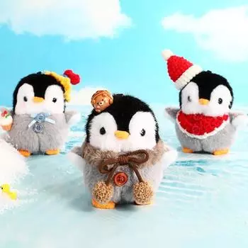 Милый мультяшный плюшевый пингвин сумка кулон кавайные плюшевые игрушки кулон брелок рюкзак украшения аксессуары подарки на день рождения