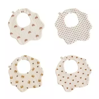 Милый мультяшный принт детские нагрудники для кормления регулируемое полотенце для слюны детские нагрудники для малышей Style 2