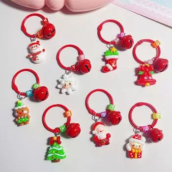 Милый мультяшный рождественский кулон рождественская елка снеговик брелок автомобильный брелок рюкзак украшения аксессуары детские игрушки подарки A25