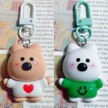 Милый мультяшный щенок брелок милые животные брелок автомобиль брелок школьная сумка кулон рюкзак украшения аксессуары подарки