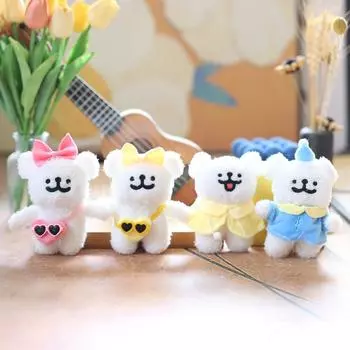 Милый мультяшный щенок подвеска плюшевая игрушка кукла щенок сумка подвесной брелок украшение кукла кукла 12cm