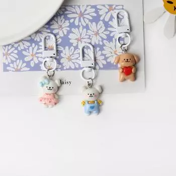 Милый мультяшный щенок в виде пары, брелок для рюкзака, кулон, украшения, аксессуары, подарки