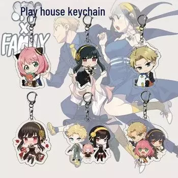 Милый мультяшный шпион ролевые игры акриловый брелок - популярный оптовый кулон