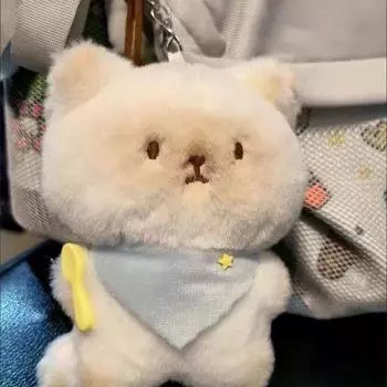 Милый мультяшный сиамский кот кролик плюшевая игрушка брелок кавайная мягкая кукла сумка подвеска украшение автомобиль брелок пара подарков B