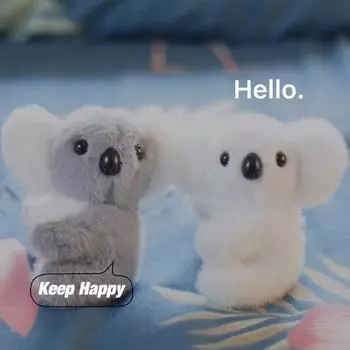 Милый мультяшный симулятор австралийской коалы, плюшевая игрушка, кукла, мини-коала, сумка, подвесной брелок 12 cm.