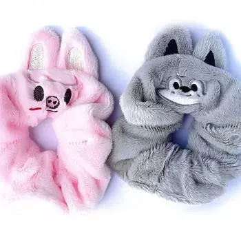 Милый мультяшный стиль животных плюшевая повязка на голову веревка для волос кольцо для волос эластичные резинки для волос толстая кишка повязка для волос аксессуары для волос