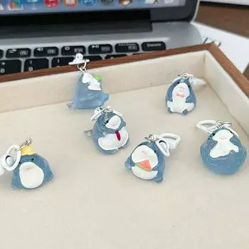 Милый мультяшный светящийся брелок в виде акулы, высококачественный брелок с подвеской в виде животных, украшение для рюкзака, аксессуары, подарки