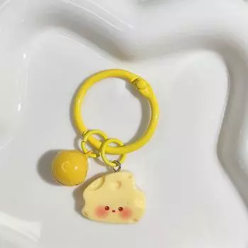 Милый мультяшный сырный брелок креативный милый брелок для сумки подвеска брелок для девочек школьный рюкзак украшение для дружбы подарки