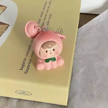 Милый мультяшный трехмерный фрукт кукла брелок конфетный цвет креативный кулон рюкзак украшения аксессуары подарки