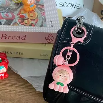 Милый мультяшный трехмерный фрукт кукла брелок конфетный цвет креативный кулон рюкзак украшения аксессуары подарки