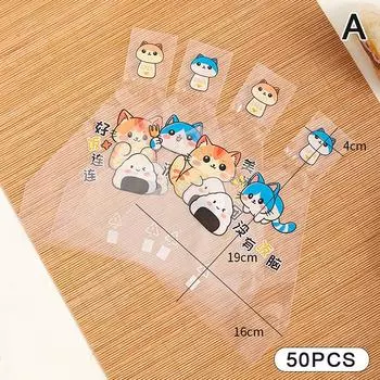 Милый мультяшный треугольный пакет для упаковки рисовых шариков с наклейками, сумка для суши «Нори Онигири», форма для приготовления суши, аксессуары для бэнто