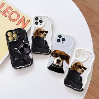 Милый мультяшный узор, кремовая текстура, мягкий силиконовый чехол с волнистыми краями, чехол для телефона для OPPO Reno Realme OPPO A15 белый