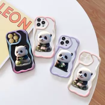 Милый мультяшный узор, кремовая текстура, мягкий силиконовый чехол с волнистыми краями, чехол для телефона для OPPO Reno Realme OPPO A15 белый