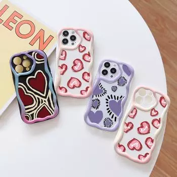 Милый мультяшный узор, кремовая текстура, мягкий силиконовый чехол с волнистыми краями, чехол для телефона для OPPO Reno Realme OPPO A15 белый