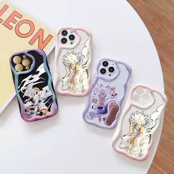 Милый мультяшный узор, кремовая текстура, мягкий силиконовый чехол с волнистыми краями, чехол для телефона для OPPO Reno Realme OPPO A15 белый