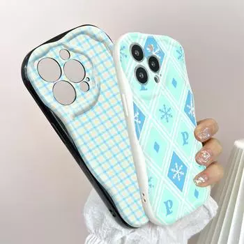 Милый мультяшный узор, кремовая текстура, мягкий силиконовый чехол с волнистыми краями, чехол для телефона для Huawei Honor Infinix Tecno iPhone Infinix Hot 9 белый