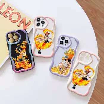 Милый мультяшный узор, кремовая текстура, мягкий силиконовый чехол с волнистыми краями, чехол для телефона для OPPO Reno Realme OPPO A15 белый