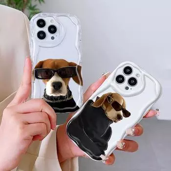 Милый мультяшный узор, кремовая текстура, мягкий силиконовый чехол с волнистыми краями, чехол для телефона Xiaomi Redmi Redmi 10 белый