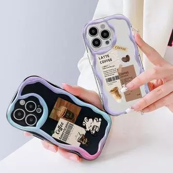 Милый мультяшный узор, кремовая текстура, мягкий силиконовый чехол с волнистыми краями, чехол для телефона для Vivo Vivo S1 белый