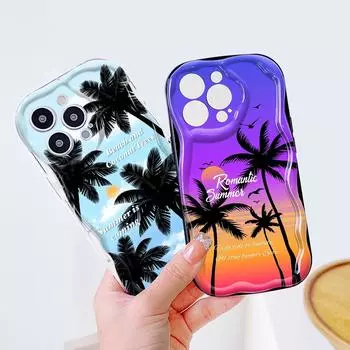 Милый мультяшный узор, кремовая текстура, мягкий силиконовый чехол с волнистыми краями, чехол для телефона Samsung Samsung A03 Core чёрный