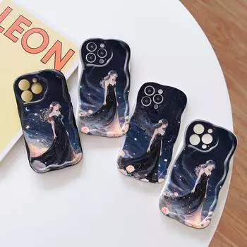 Милый мультяшный узор, кремовая текстура, мягкий силиконовый чехол с волнистыми краями, чехол для телефона для OPPO Reno Realme OPPO A16S белый