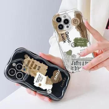 Милый мультяшный узор, кремовая текстура, мягкий силиконовый чехол с волнистыми краями, чехол для телефона для Vivo Vivo Y73 прозрачный