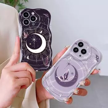 Милый мультяшный узор, кремовая текстура, мягкий силиконовый чехол с волнистыми краями, чехол для телефона Xiaomi Redmi Redmi 13 прозрачный