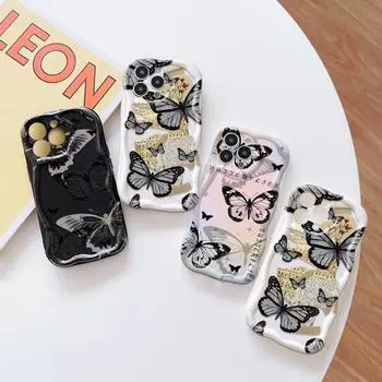 Милый мультяшный узор, кремовая текстура, мягкий силиконовый чехол с волнистыми краями, чехол для телефона для OPPO Reno Realme Realme Narzo 20 прозрачный