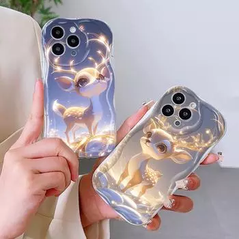 Милый мультяшный узор, кремовая текстура, мягкий силиконовый чехол с волнистыми краями, чехол для телефона Xiaomi Redmi Redmi Note 11 белый