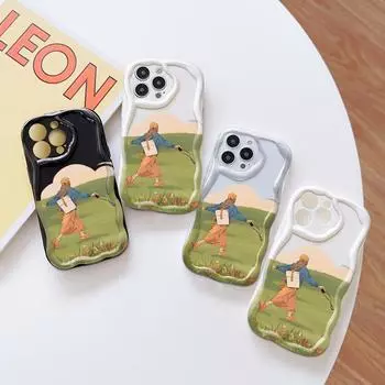 Милый мультяшный узор, кремовая текстура, мягкий силиконовый чехол с волнистыми краями, чехол для телефона для OPPO Reno Realme OPPO A77S белый