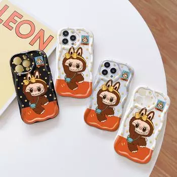 Милый мультяшный узор, кремовая текстура, мягкий силиконовый чехол с волнистыми краями, чехол для телефона для OPPO Reno Realme OPPO A80 белый